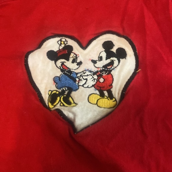 Vintage The Disney Store Red long sleeve pajama top - Picture 2 of 3